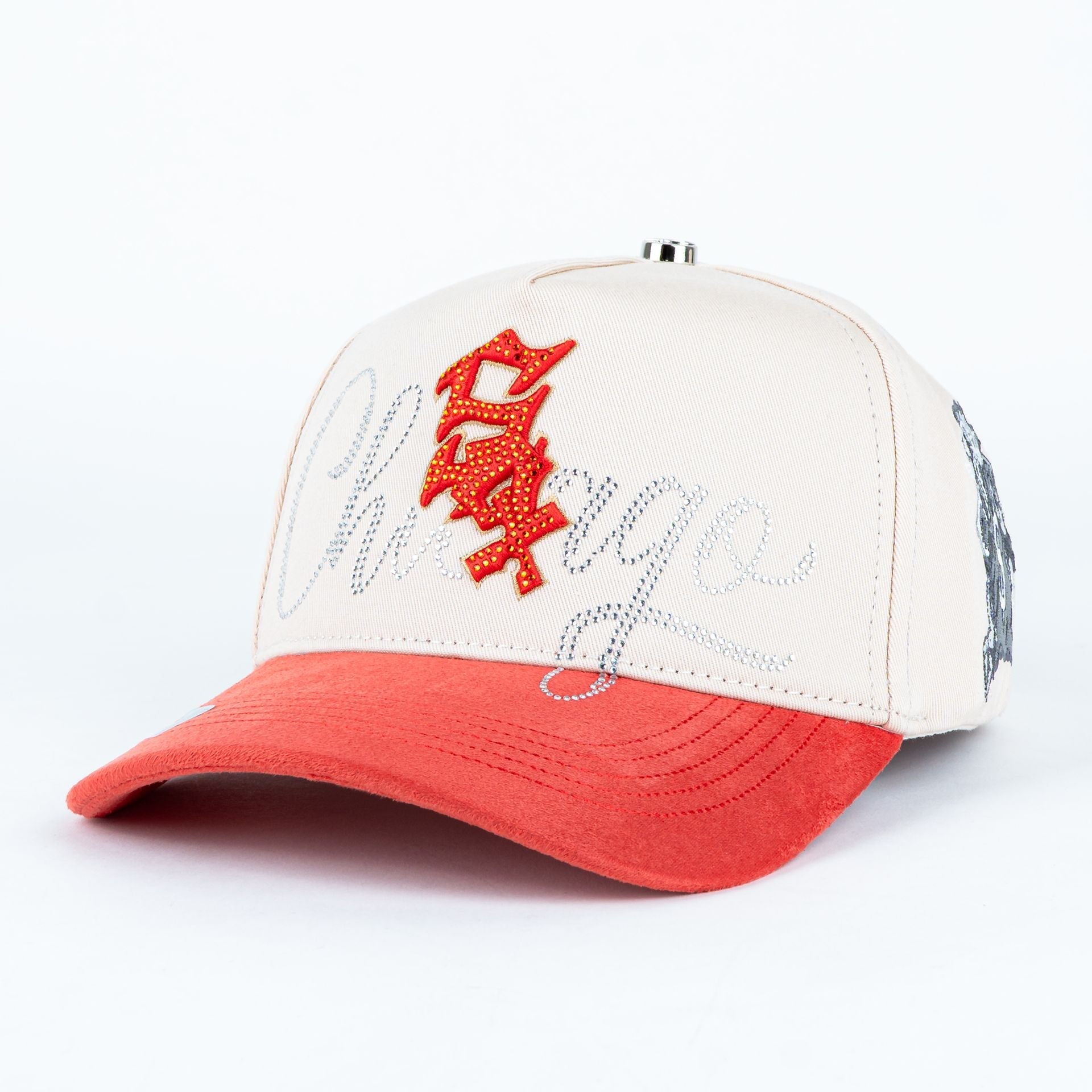 GORRA CAPS FANS SOX BEIGE ROJO