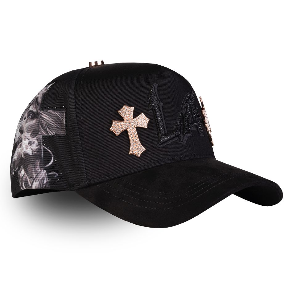 GORRA RICO HATS LA CROSES GOLD BLACK