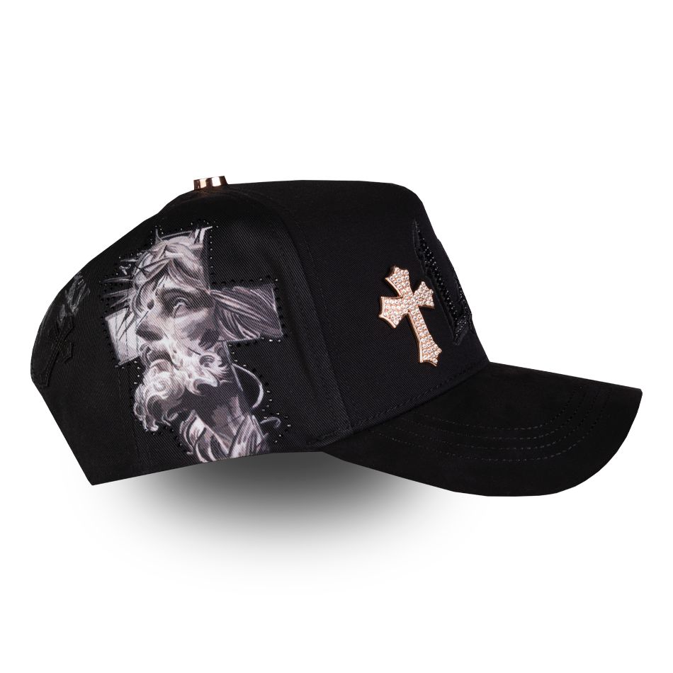 GORRA RICO HATS LA CROSES GOLD BLACK